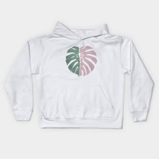 Half Moon Monstera Kids Hoodie